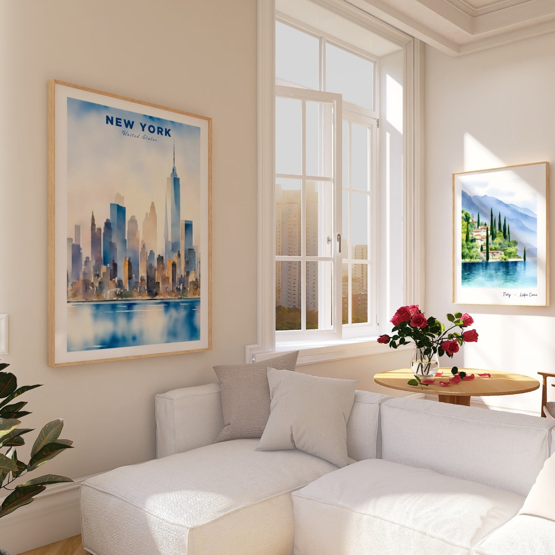 New York City Travel Print Art Nyc Travel Exhibition Print College Dorm Decor Cityscape Travel Posters Usa Ny Skyline - Image 2