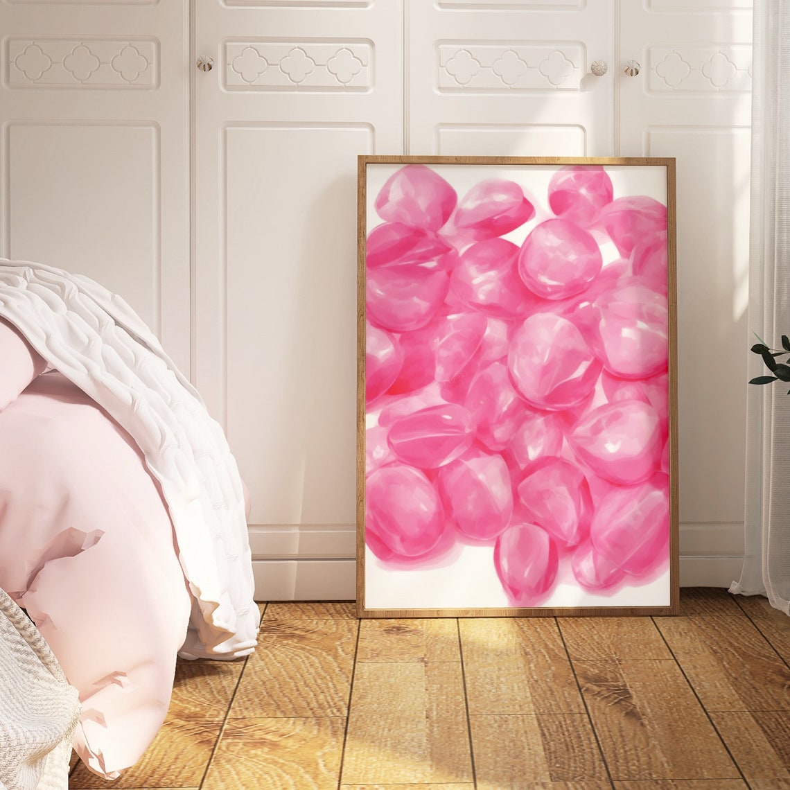 Pink Gummy Candy Retro Poster Sweet Preppy Dopamine Aesthetic Decor - Image 2