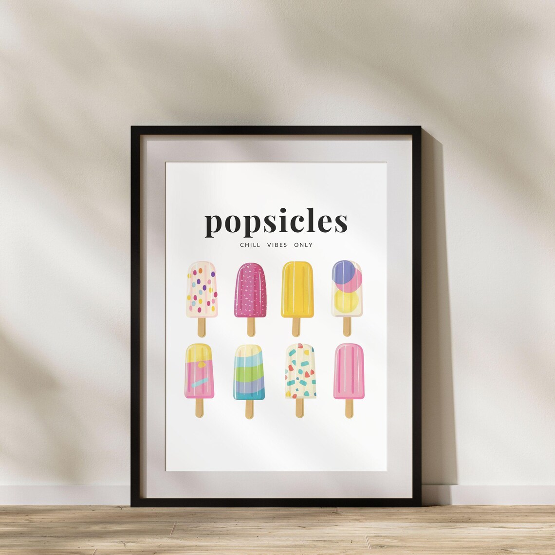 Colorful Popsicle Art Print, Playful Summer Dessert - Image 2