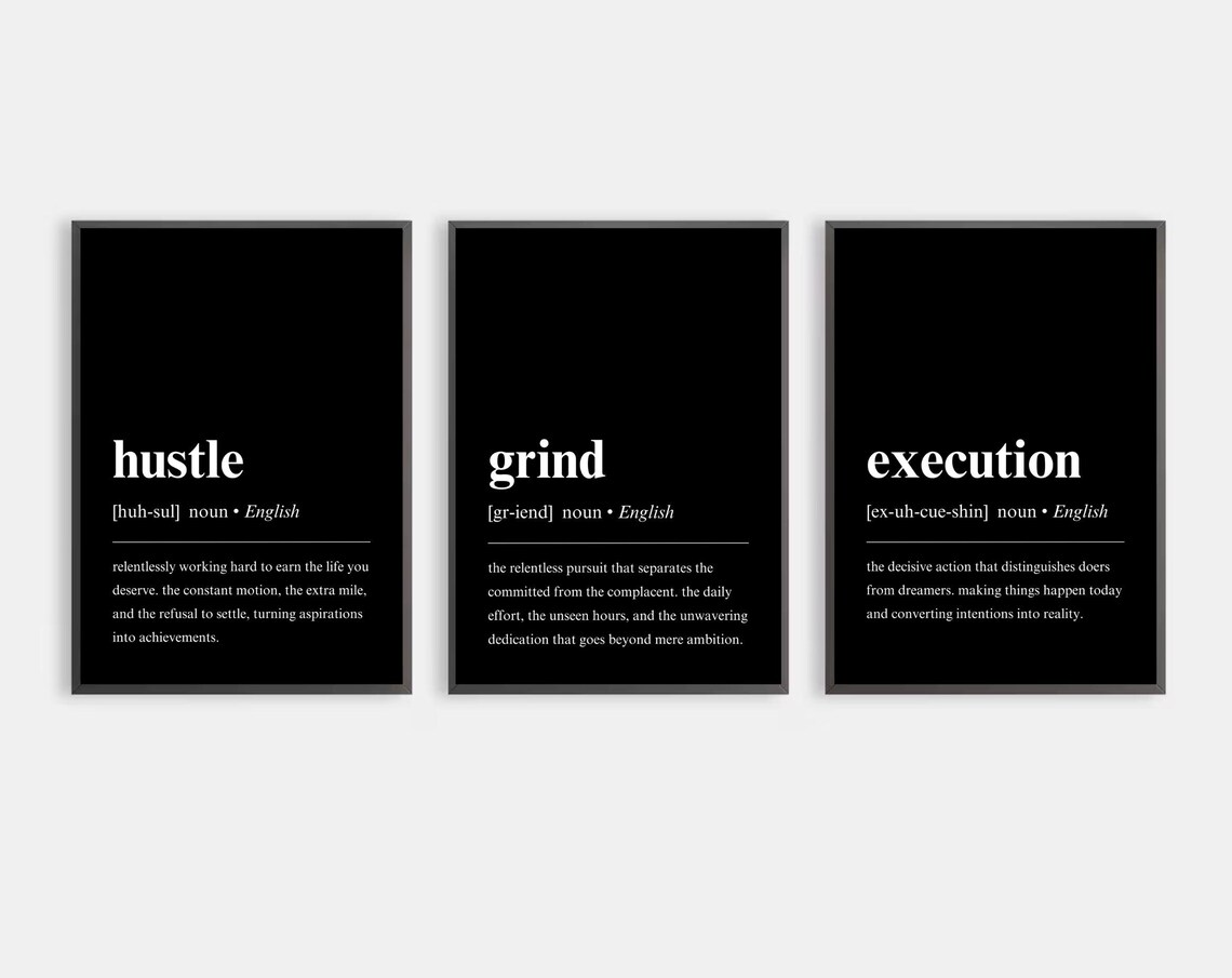 Gym Motivational Office Poster, Fitness Wall Art