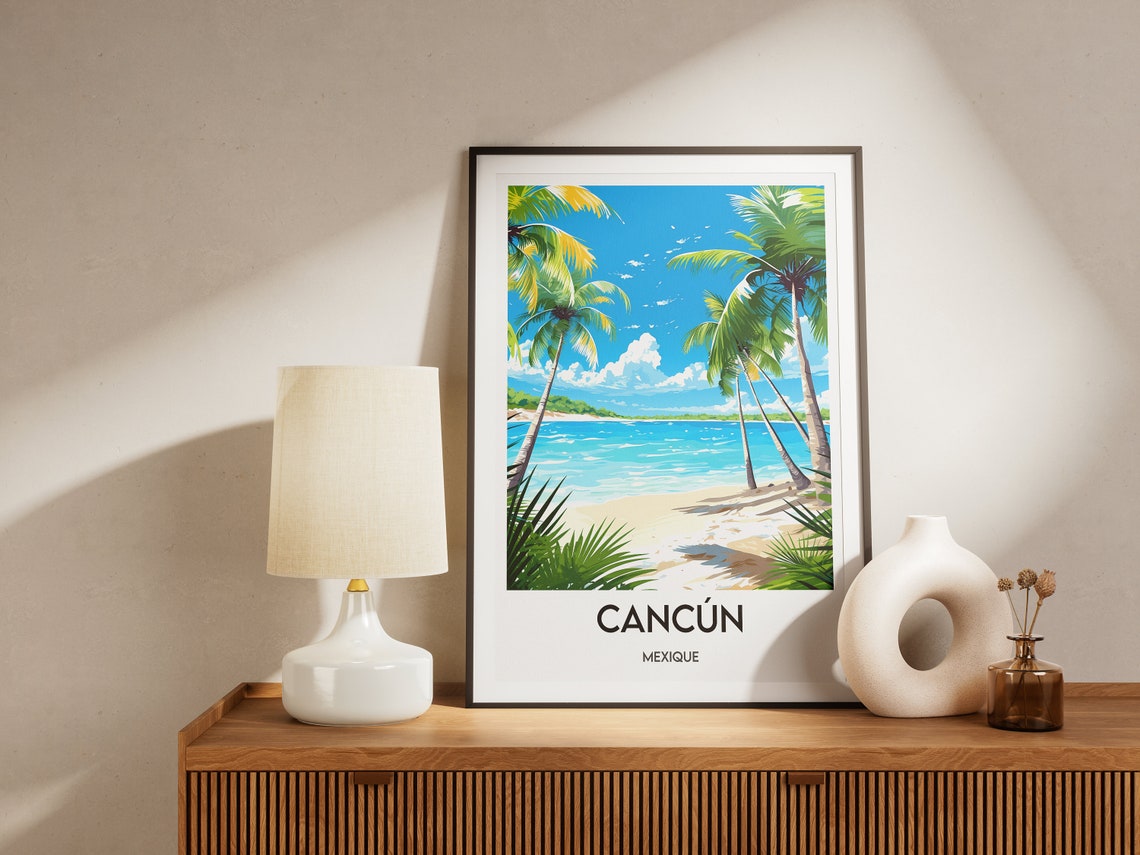 Cancun Poster Travel Poster Mexico Poster - Image 2