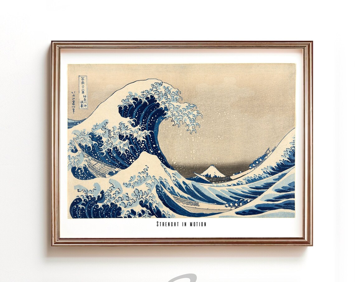 The Great Wave by Hokusai, Classic Japanese Art Print
