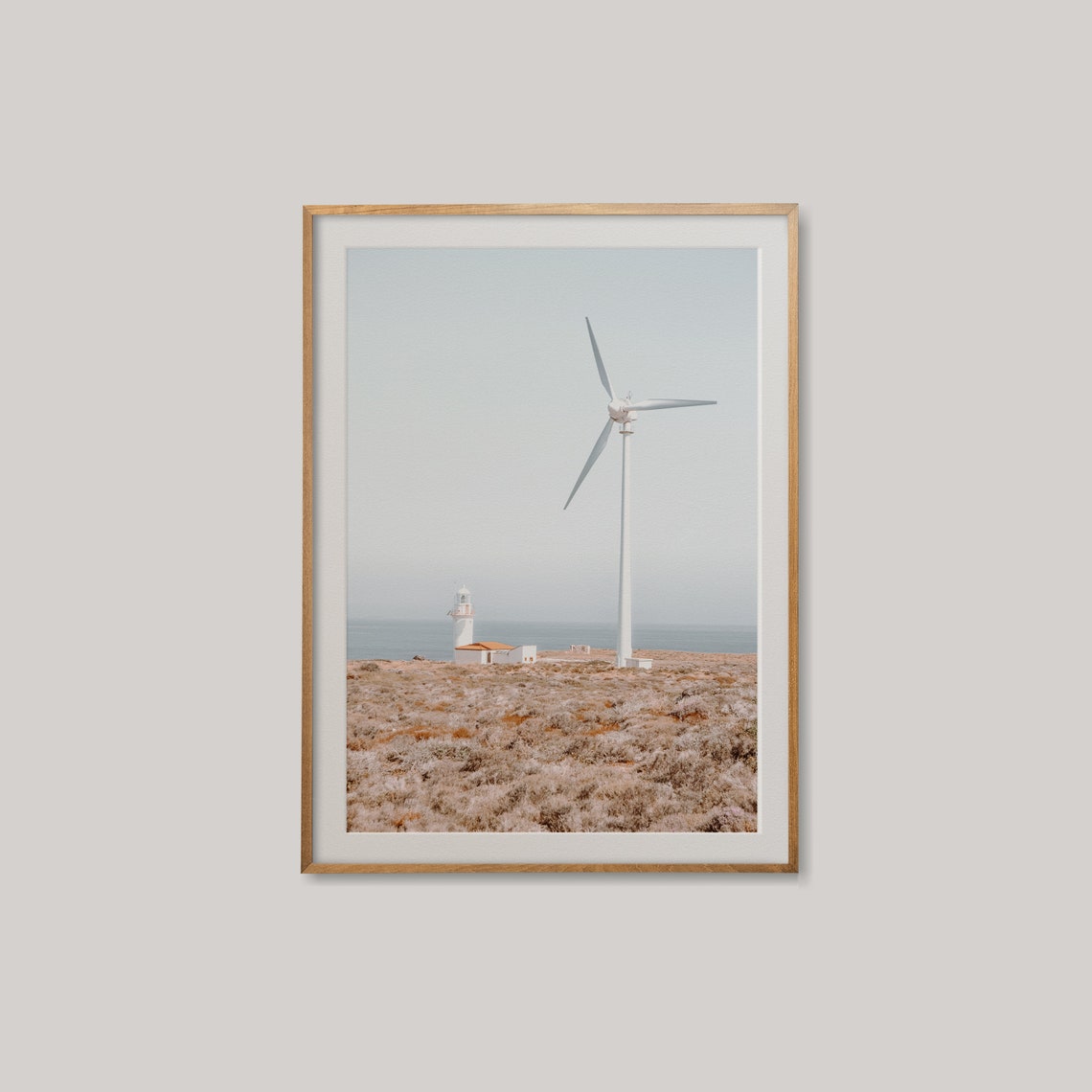 Lighthouse Wall Art Windmill Photograph Windmill Wall Art Seaside Beach Print Travel Photography Coastal Wall Art Ocean Coast Art - Image 2