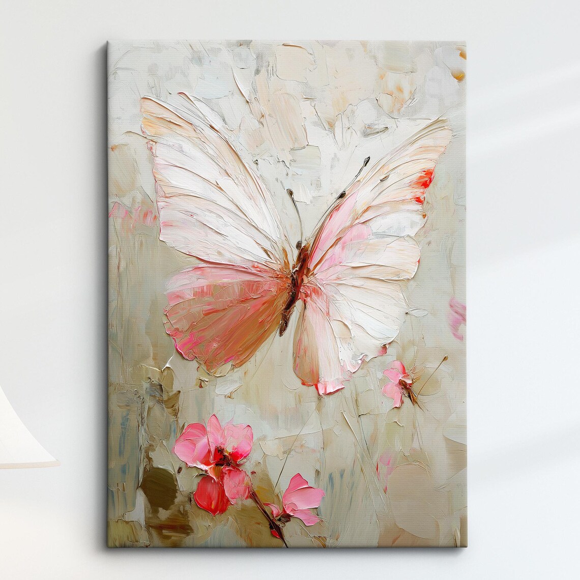 Colorful Abstract Butterfly Oil Painting Art Print