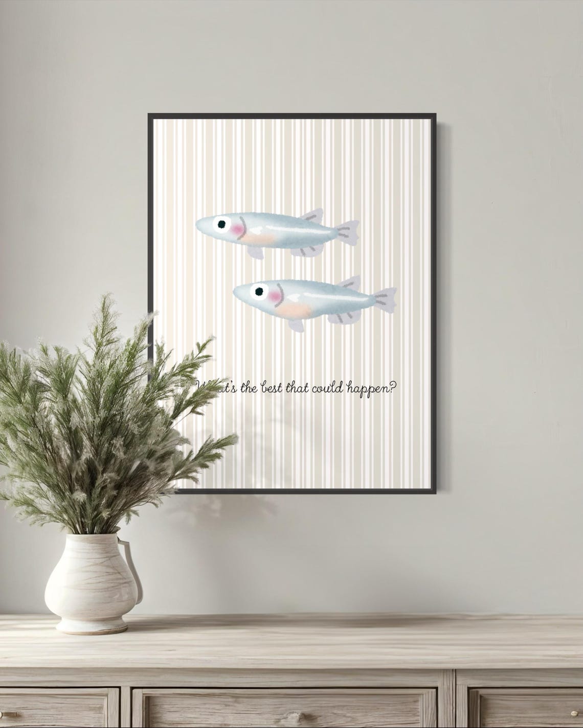 Whats The Best That Could Happen Fish Wall Art Vintage Nursery Decor Ocean Nursery Wall Art Prints Fish Decor Kids Room Nursery Fish - Image 3