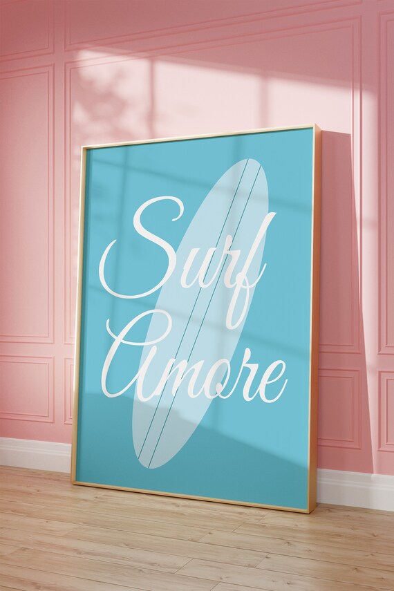 Surf Amore Blue And White Print