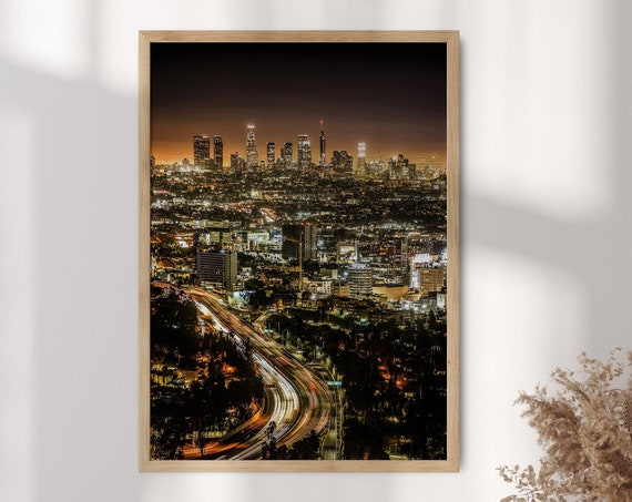 Los Angeles Downtown Photography Poster Travel Art