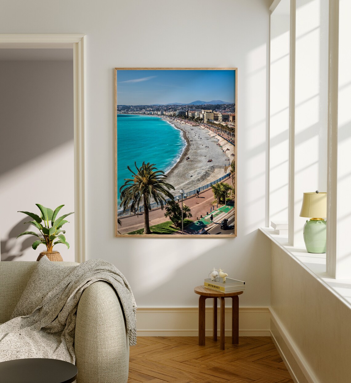 French Riviera Travel Poster, Nice, France - Image 5