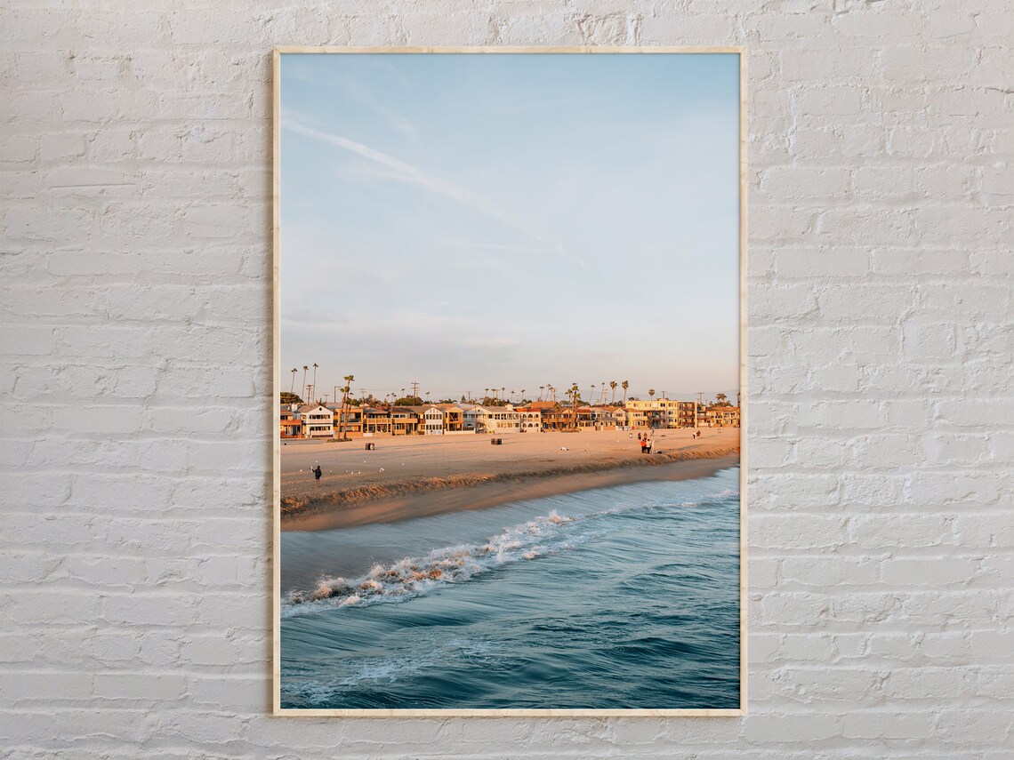 Real Photo Seal Beach Print Wall Art Poster Decor Usa