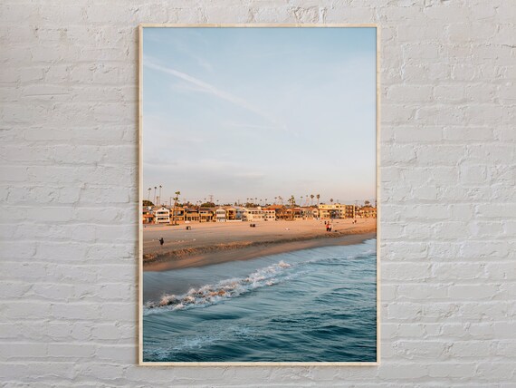 Real Photo Seal Beach Print Wall Art Poster Decor Usa