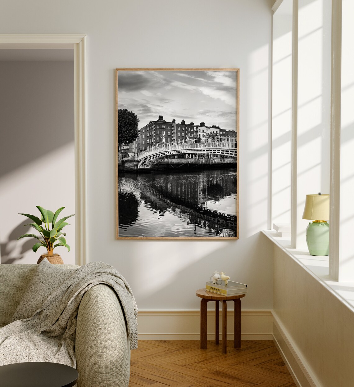 Dublin Black And White Travel Poster, Ireland Wall Art - Image 5