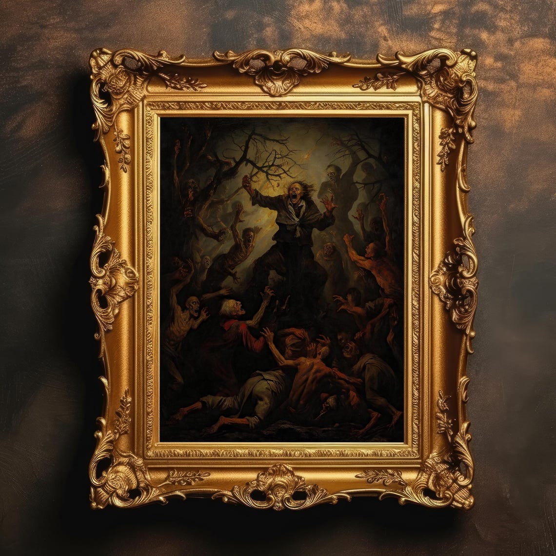The Nightmares Conclave Dark Horror Classical Oil Painting Poster