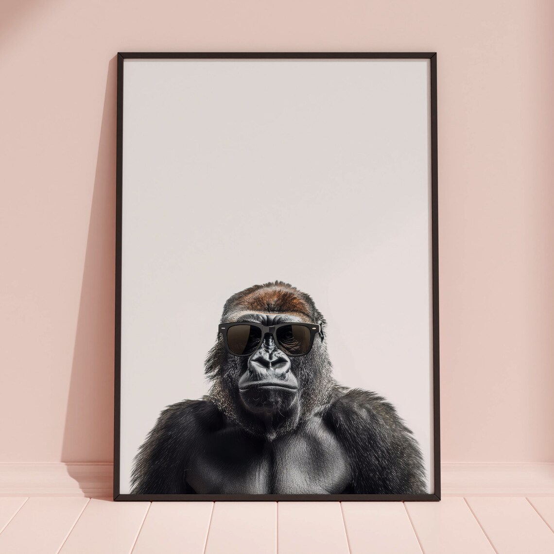 Gorilla In Sunglasses Funny Animal Poster Print - Image 3