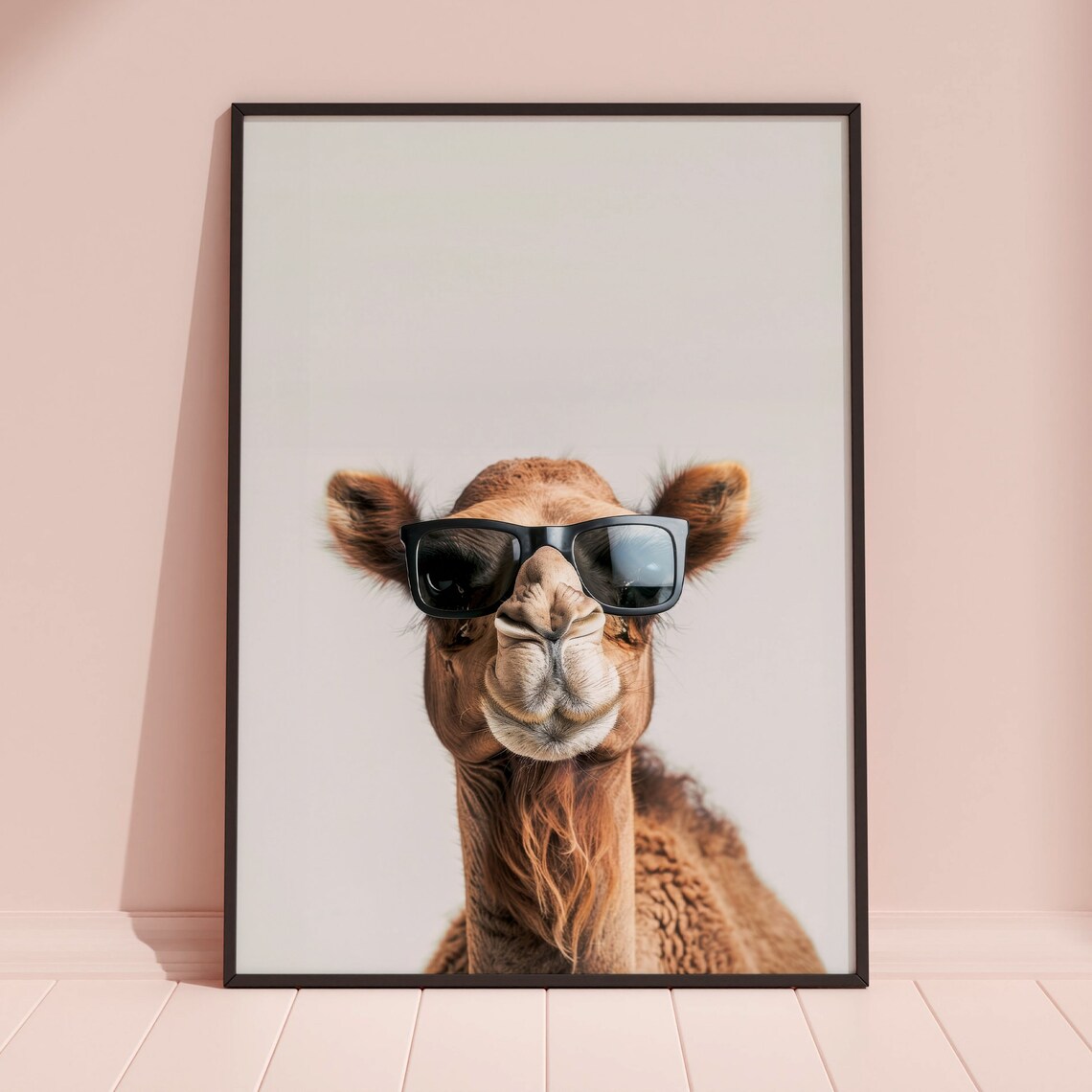 Camel In Sunglasses Funny Animal Art Print - Image 3