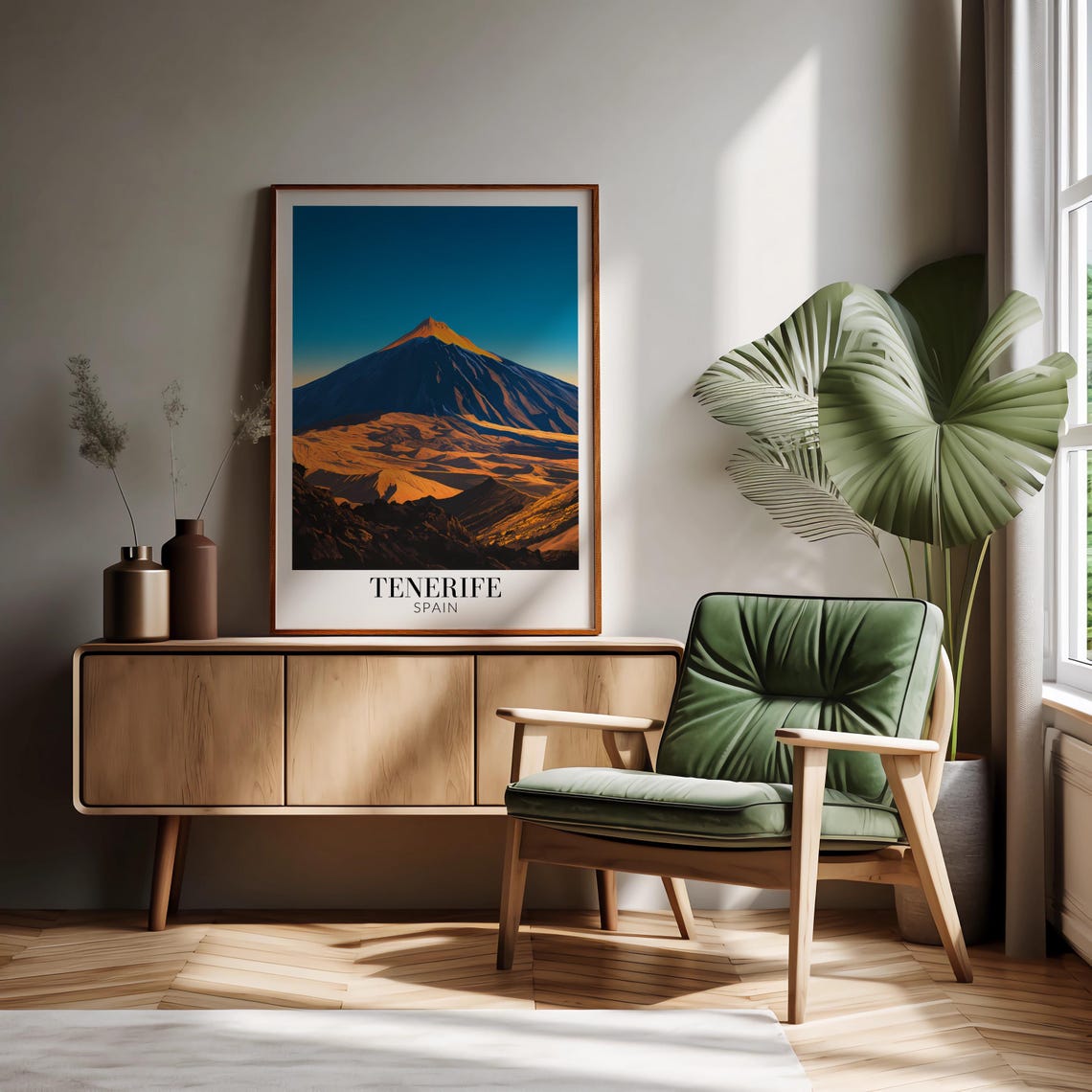 Mount Teide Volcano Sunset Tenerife Spain Dramatic Peak Travel Poster - Image 4
