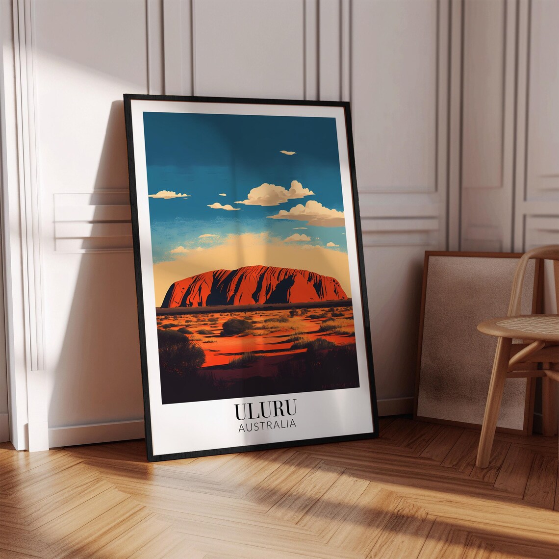 Uluru Australia Red Rock Desert Daytime Outback Travel Poster - Image 2