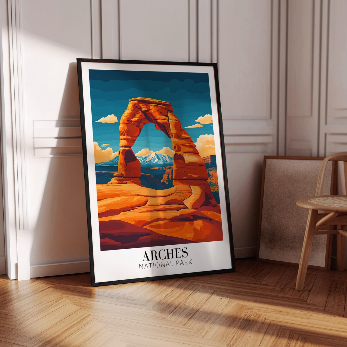 Arches National Park Delicate Arch Red Rock Sunset Travel Poster - Image 2