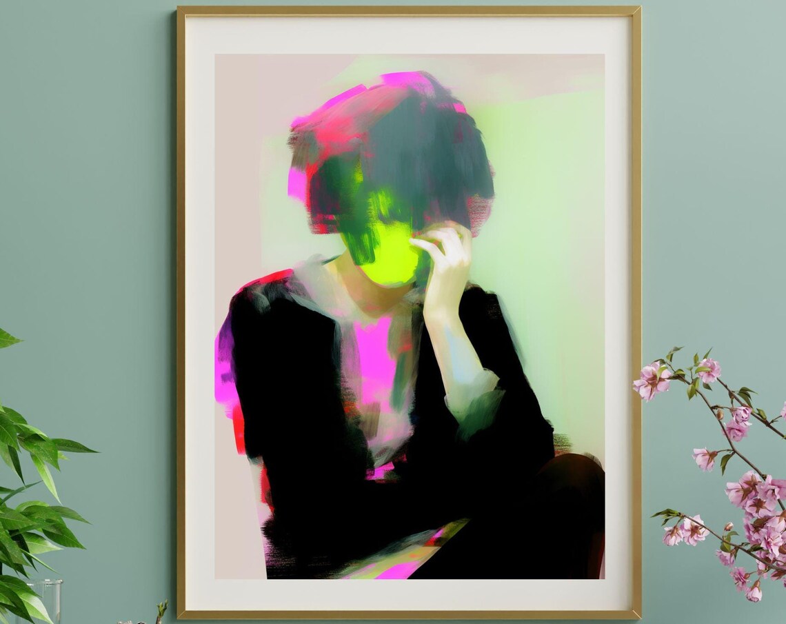 Bipolar Dreams No7 Unique Canvas Art Print