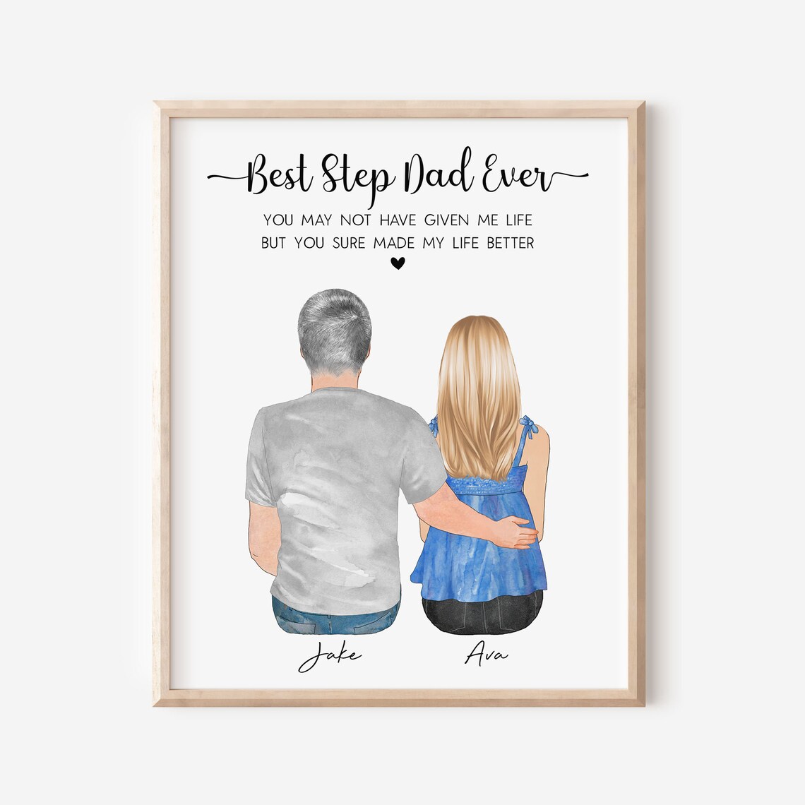 Personalized Bonus Dad Christmas Gift Poster