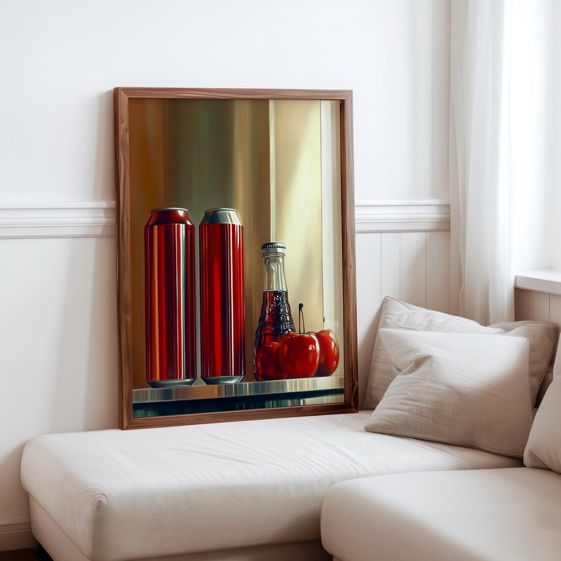 Pedro Campos Inspired Photorealism Print Hyperrealistic Object Posters Modern Realism Wall Decor Realistic Soda Can Fruit Art Print