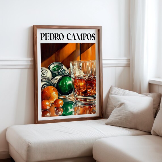 Pedro Campos Inspired Photorealism Print Hyperrealistic Object Posters Modern Realism Wall Decor Realistic Soda Can Fruit Art Print