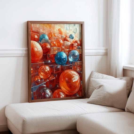 Charles Bell Inspired Photorealism Poster Vintage Gumball Print Colourful Retro Sweetshop Hyper Realistic Candy Machine 1980s