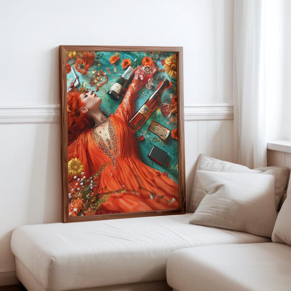 Audrey Flack Inspired Art Photorealism Poster Elegant Wall Art Surrealism Inspired Poster Unique Gift Idea Geometric Abstraction