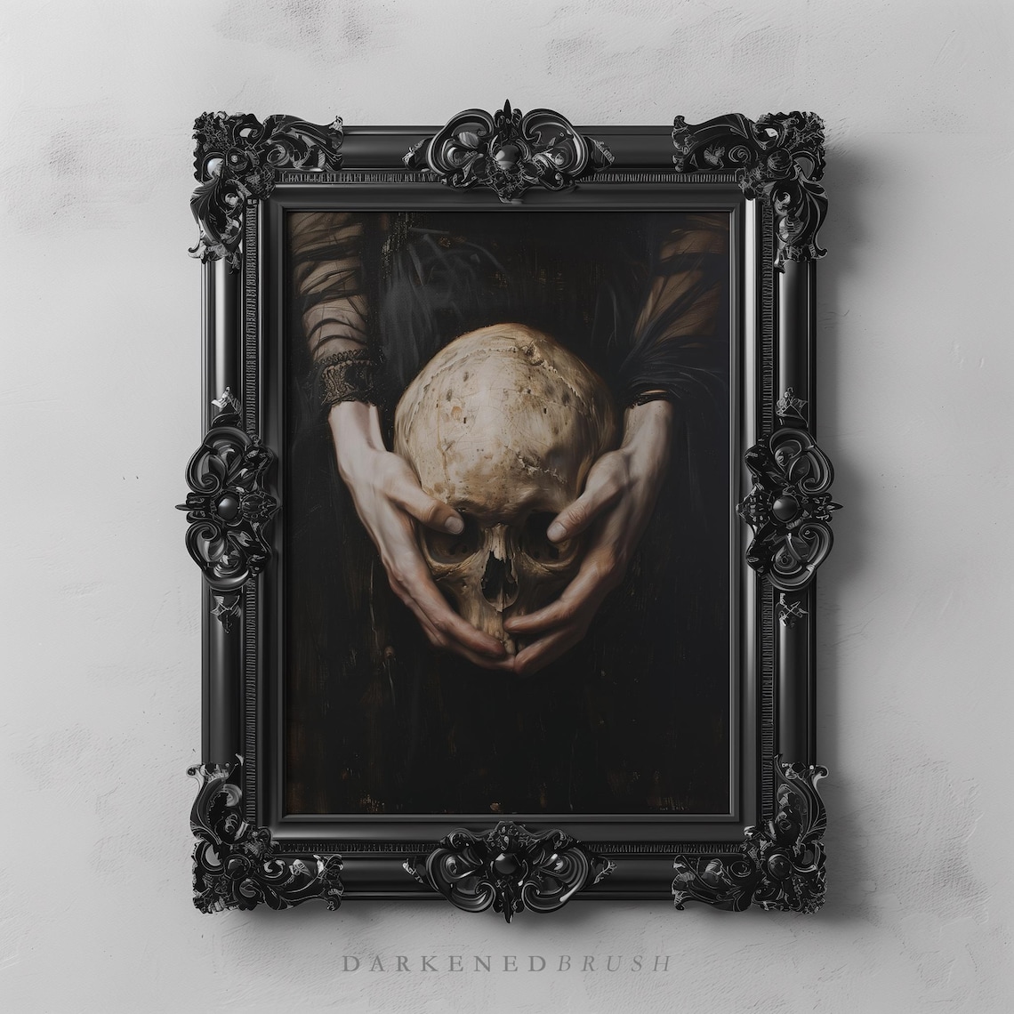 Gothic Skull Art, Dark Academia Occult Poster