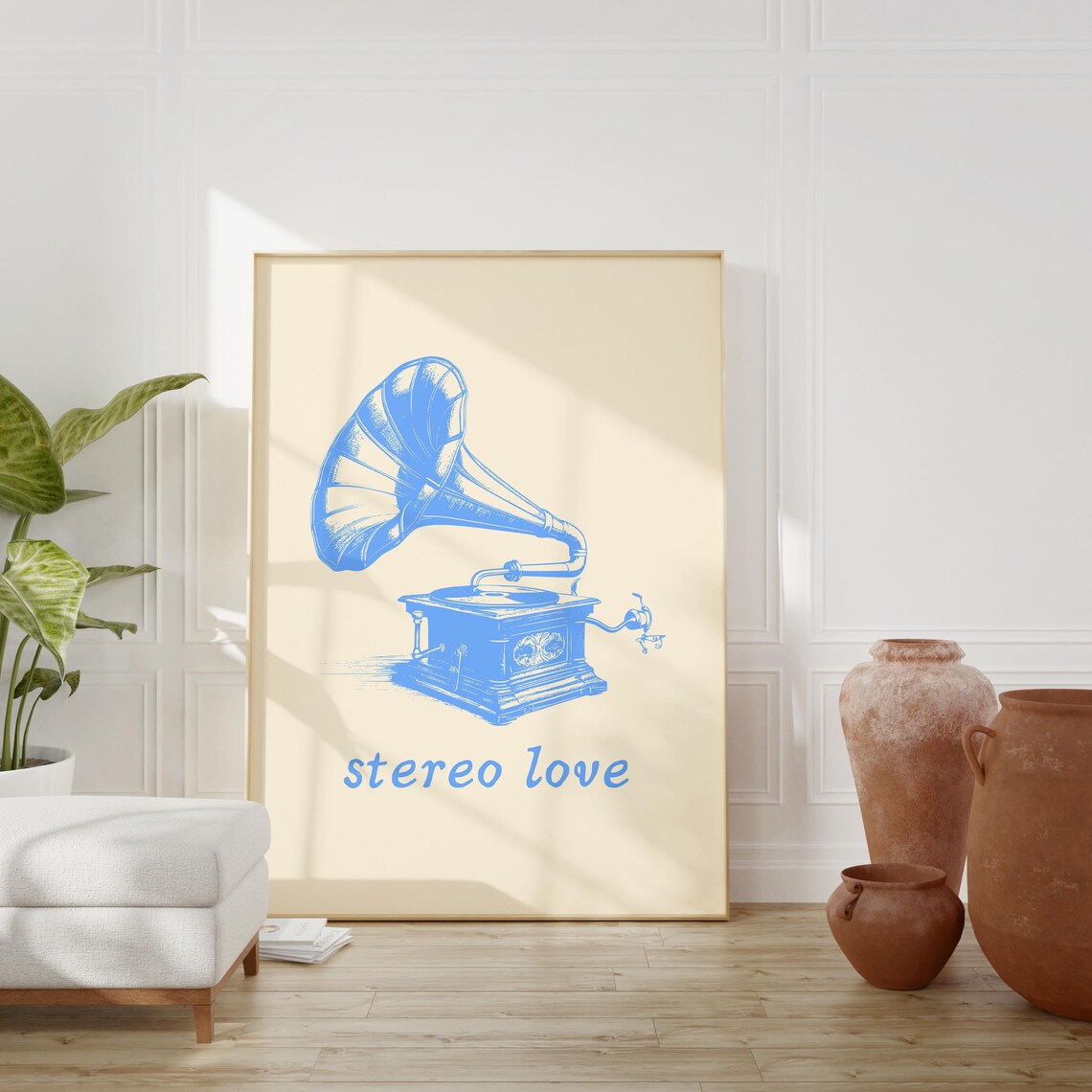 Stereo Love Minimalist Trendy House Decor Poster - Image 5