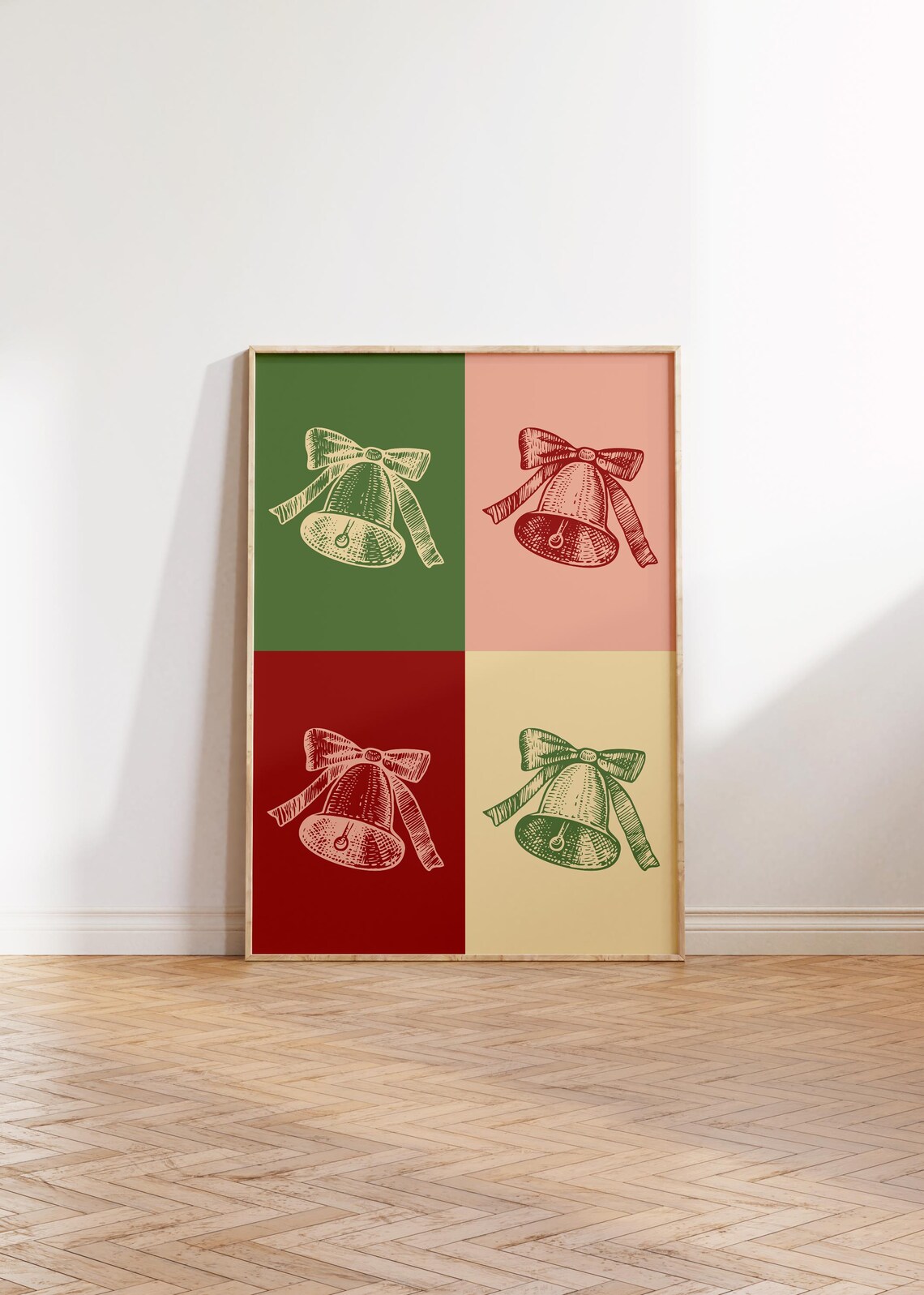 Gingle Bells Collage, Christmas Minimalist Art Print - Image 5