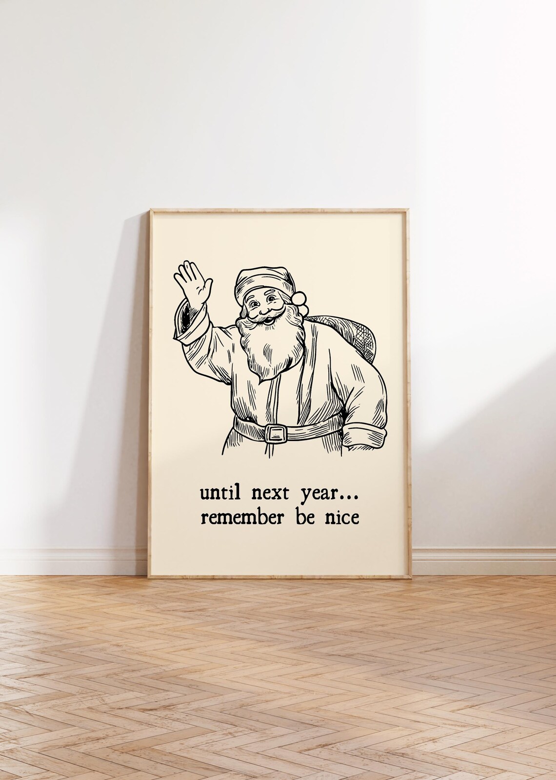 Until Next Year Remember Be Nice, Minimalist Christmas - Image 5