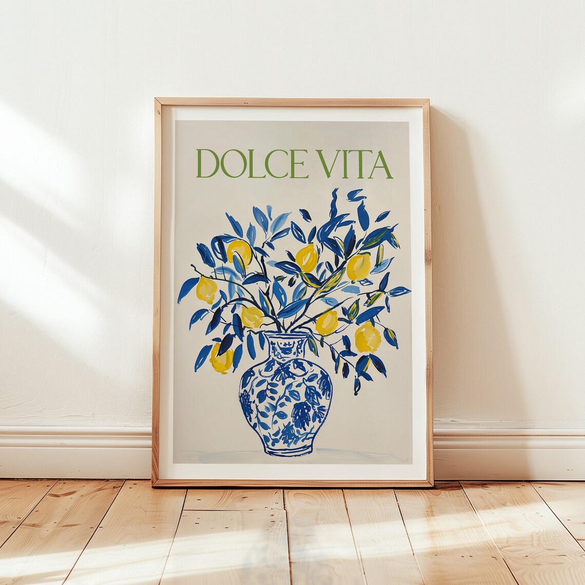 La Dolce Vita Lemon Art Print, Modern Kitchen Decor - Image 2
