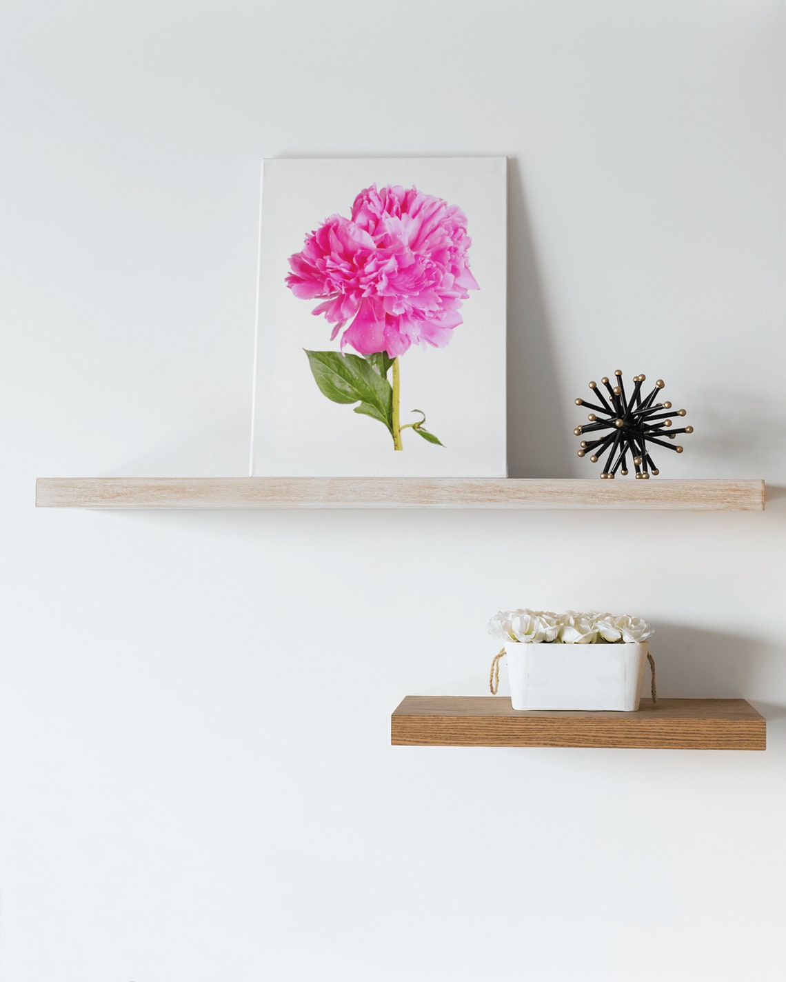Pink Peony Flower Photography Minimalist Floral Wall Decor Poster - Image 7