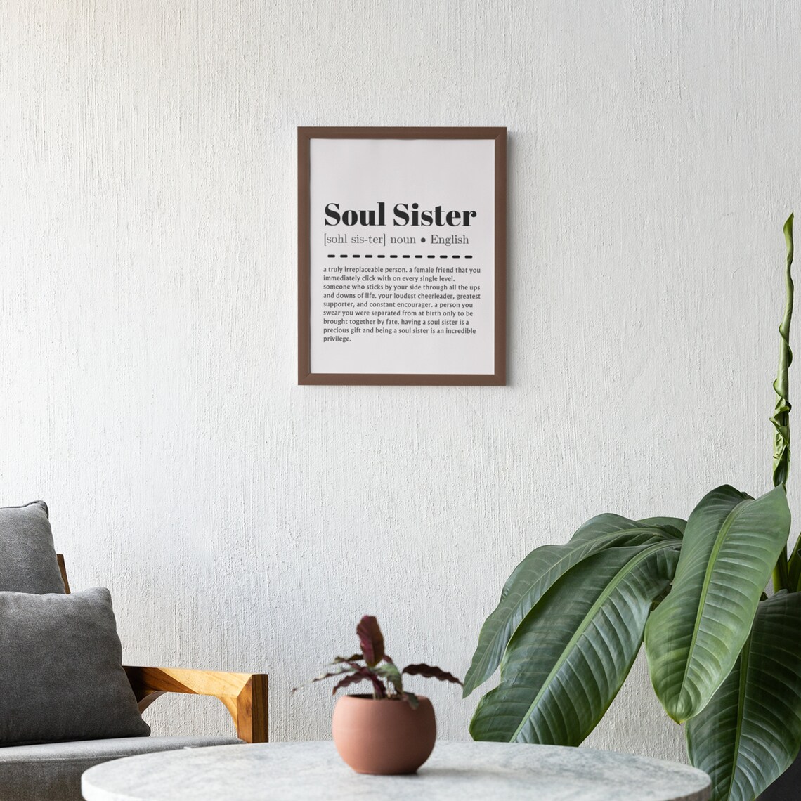 Soul Sister Definition Friendship Gift Best Friend Decor Poster - Image 7