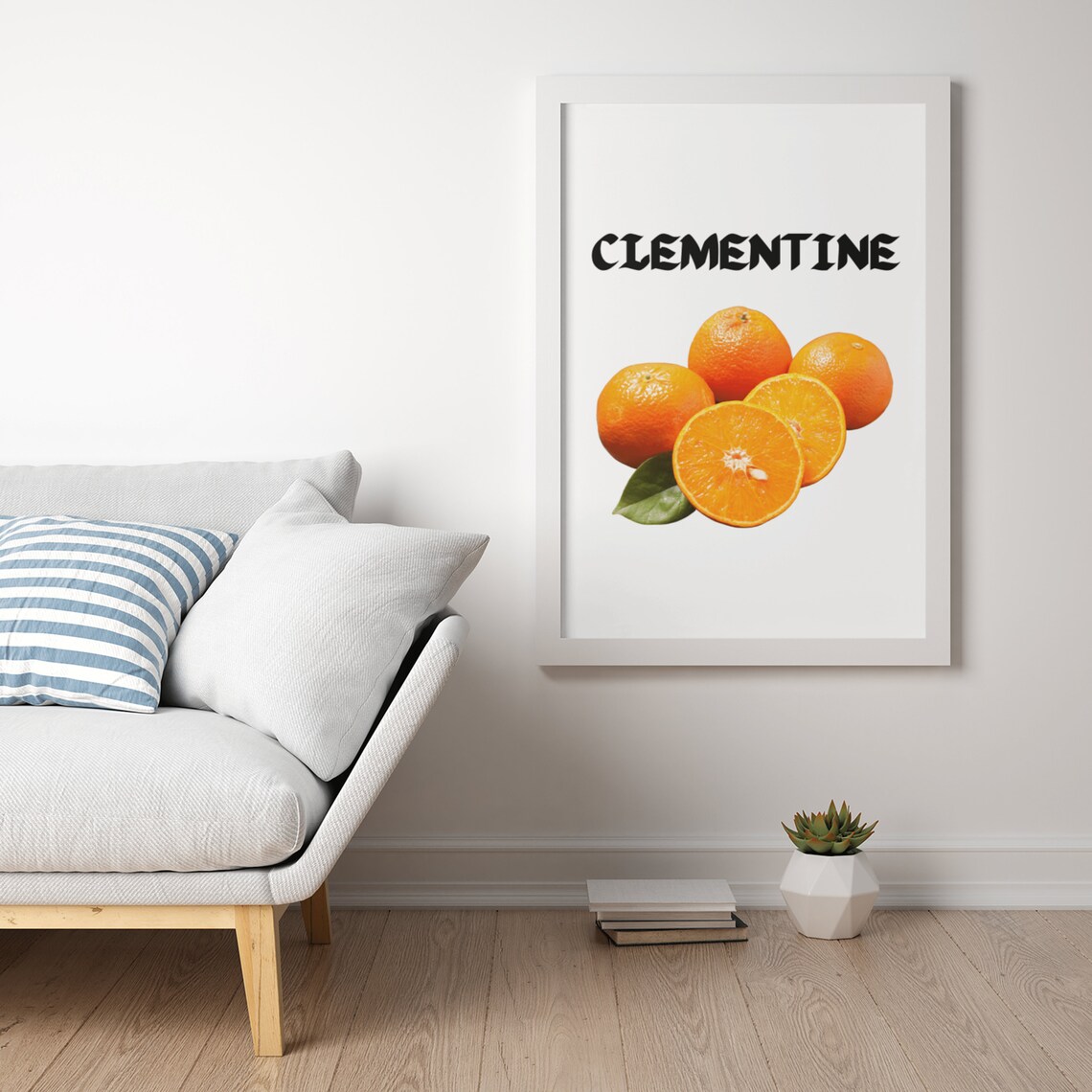 Clementine Fruit Prints Kitchen Art Print Homeschool Print Nursery Room School - Image 2