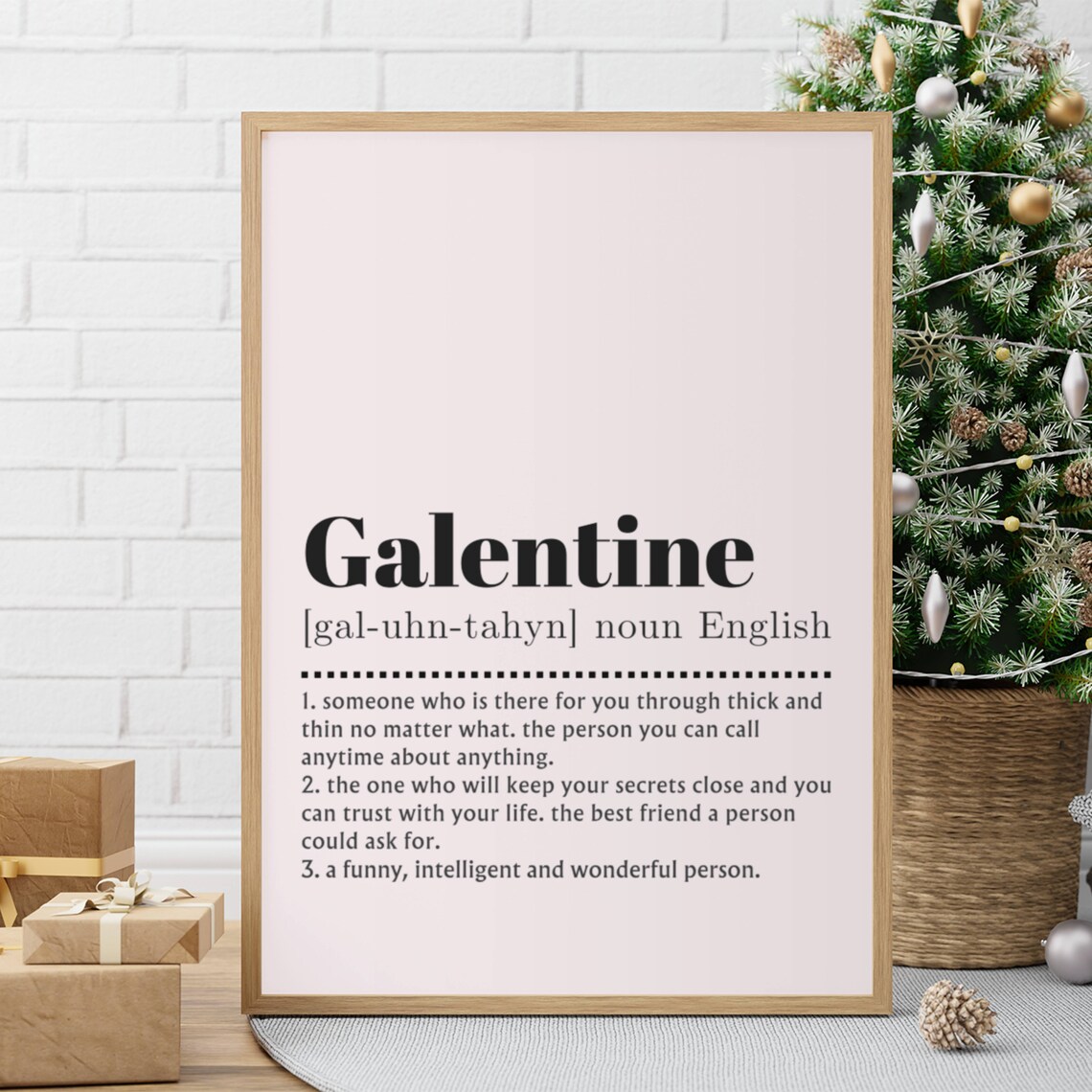 Galentine Definition Print, Galentine's Day Gift