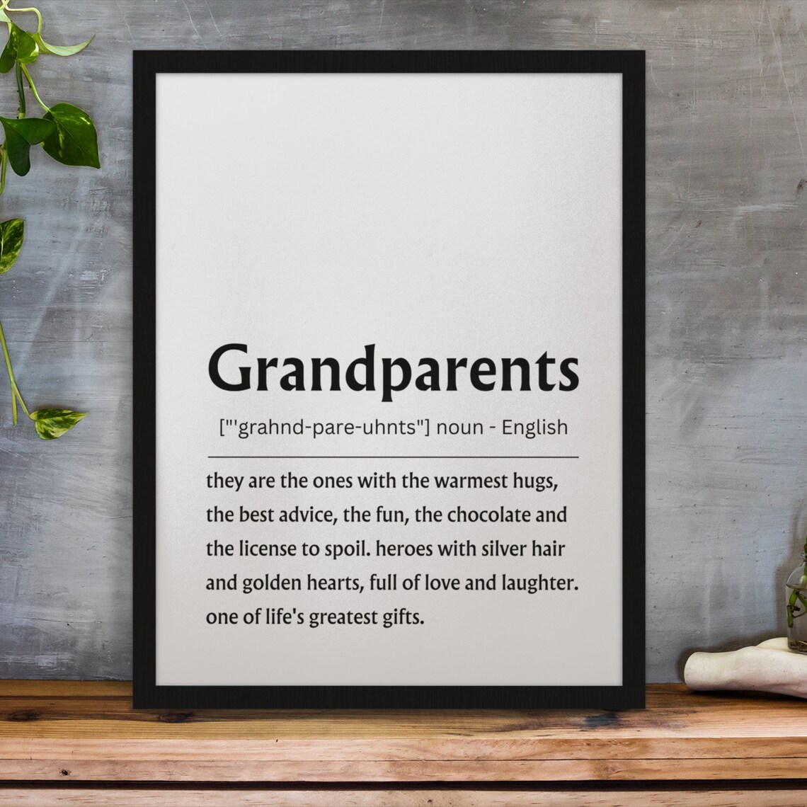 Grandparents Definition Personalized Gift Print - Image 4