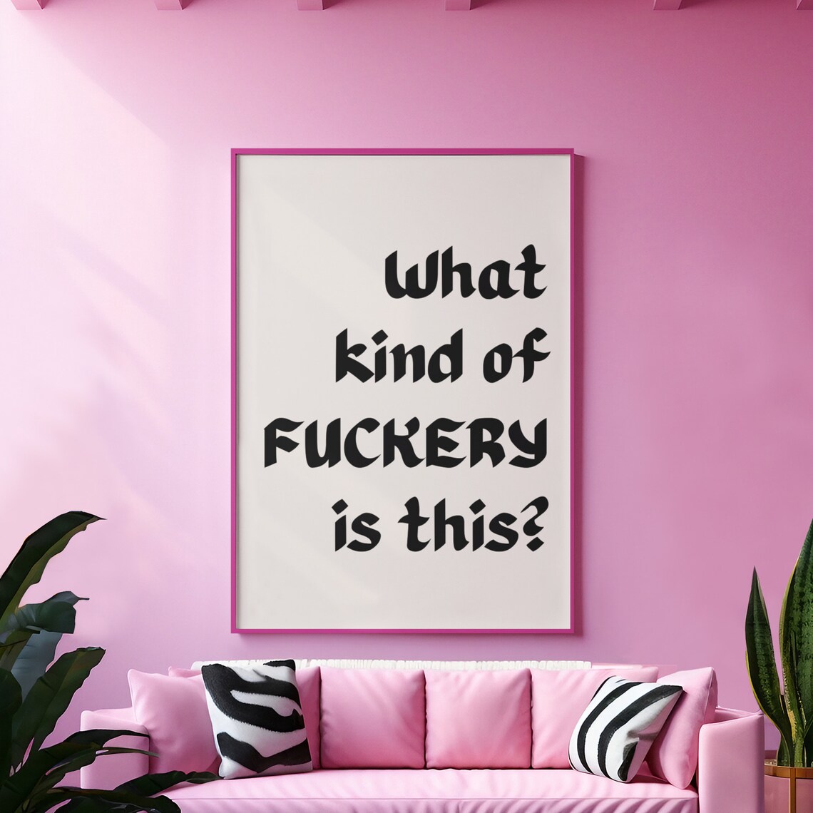 What Kind of Fuckery Funny Quote Office Humor Coworker Wall Poster - Image 3