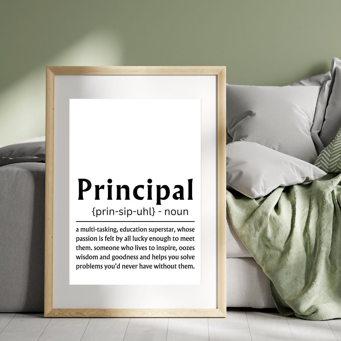 Principal Definition Dictionary Meaning School Office Poster - Image 7