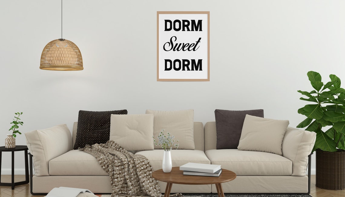Dorm Sweet Dorm Set Of 3 Typography Prints College Dorm Room Poster - Image 5
