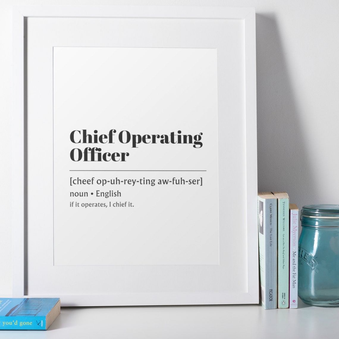 Chief Operating Officer Funny Office Definition Dictionary Poster - Image 2