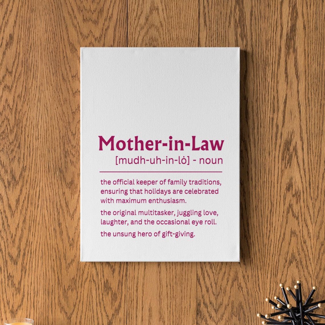 Mother In Law Definition Gift Appreciation Keepsake Decor Poster - Image 5