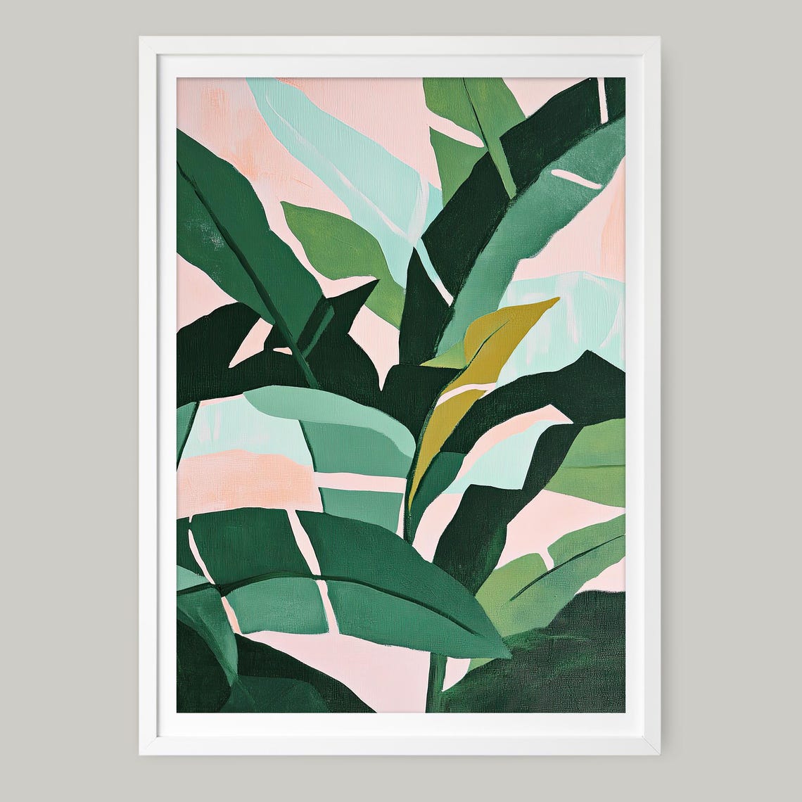 Matisse Inspired Floral Abstract Leaf Art Print