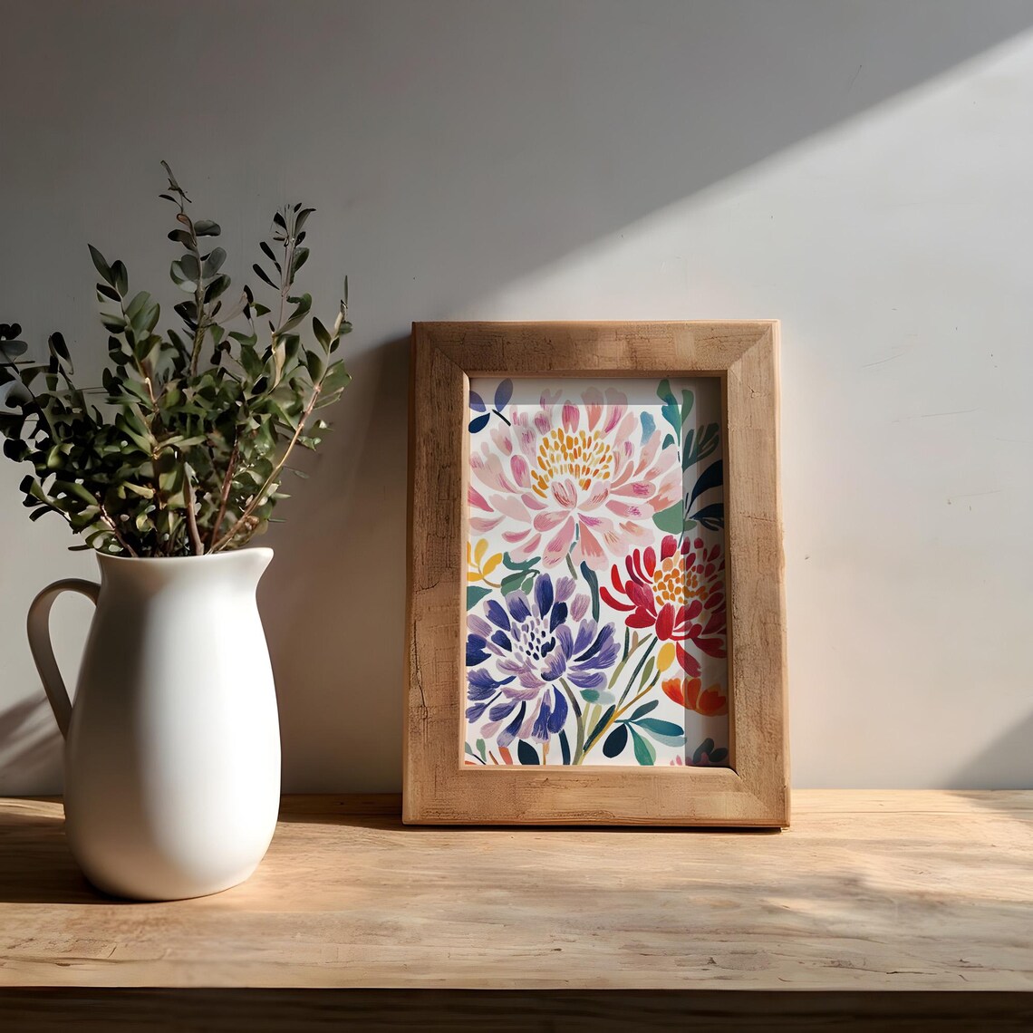 Chrysanthemums Poster, Art Deco Wall Art Print - Image 4