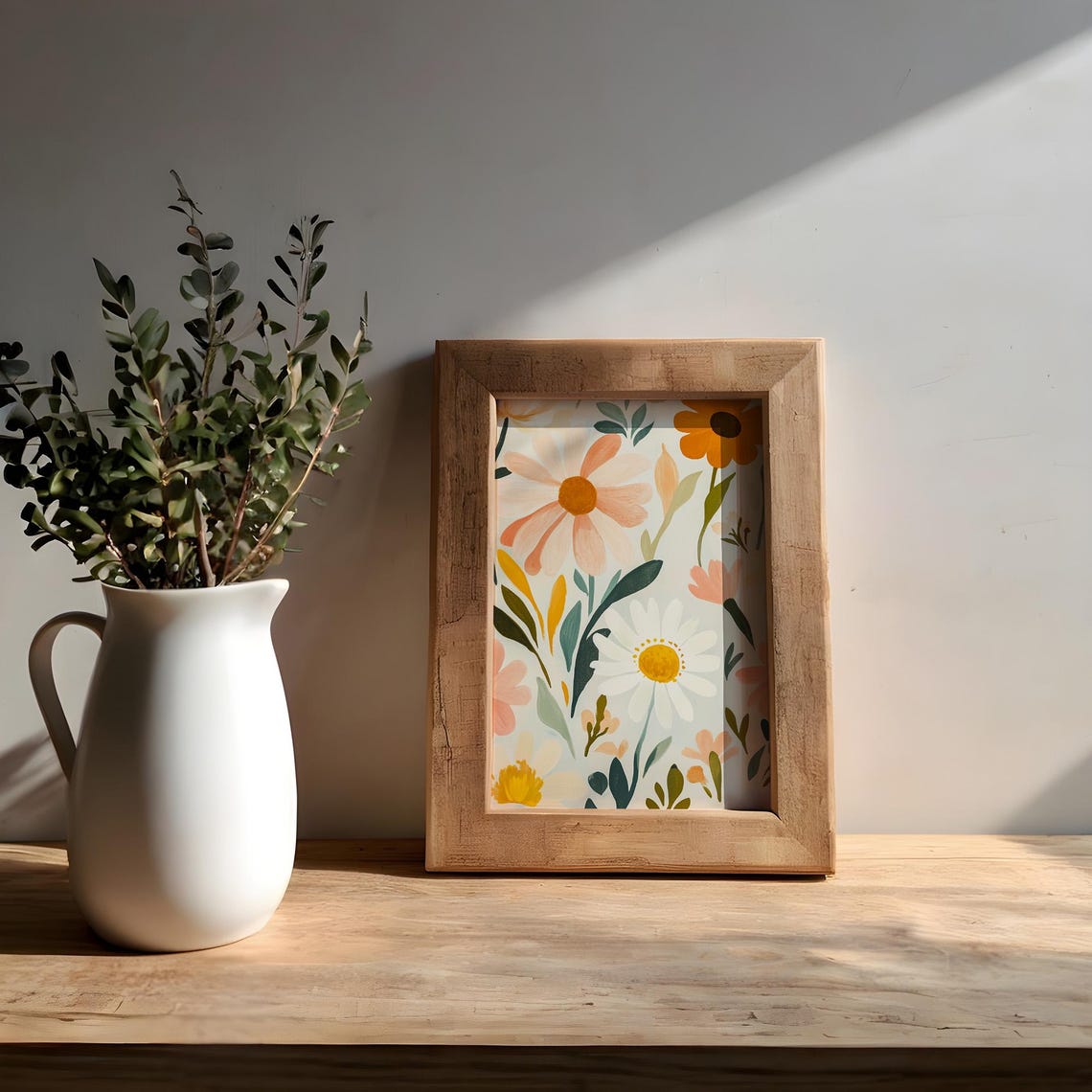 Daisy Print, Cute Floral Illustration - Image 5
