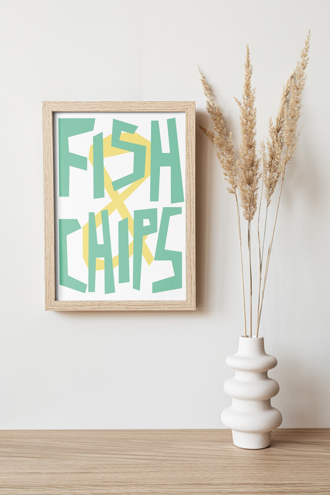 Fish And Chips Poster Fish And Chips Print Kitchen Art Chippy Tea Art Print Fish And Chips Food And Kitchen Art A3 A4 A5 Handmade - Image 2