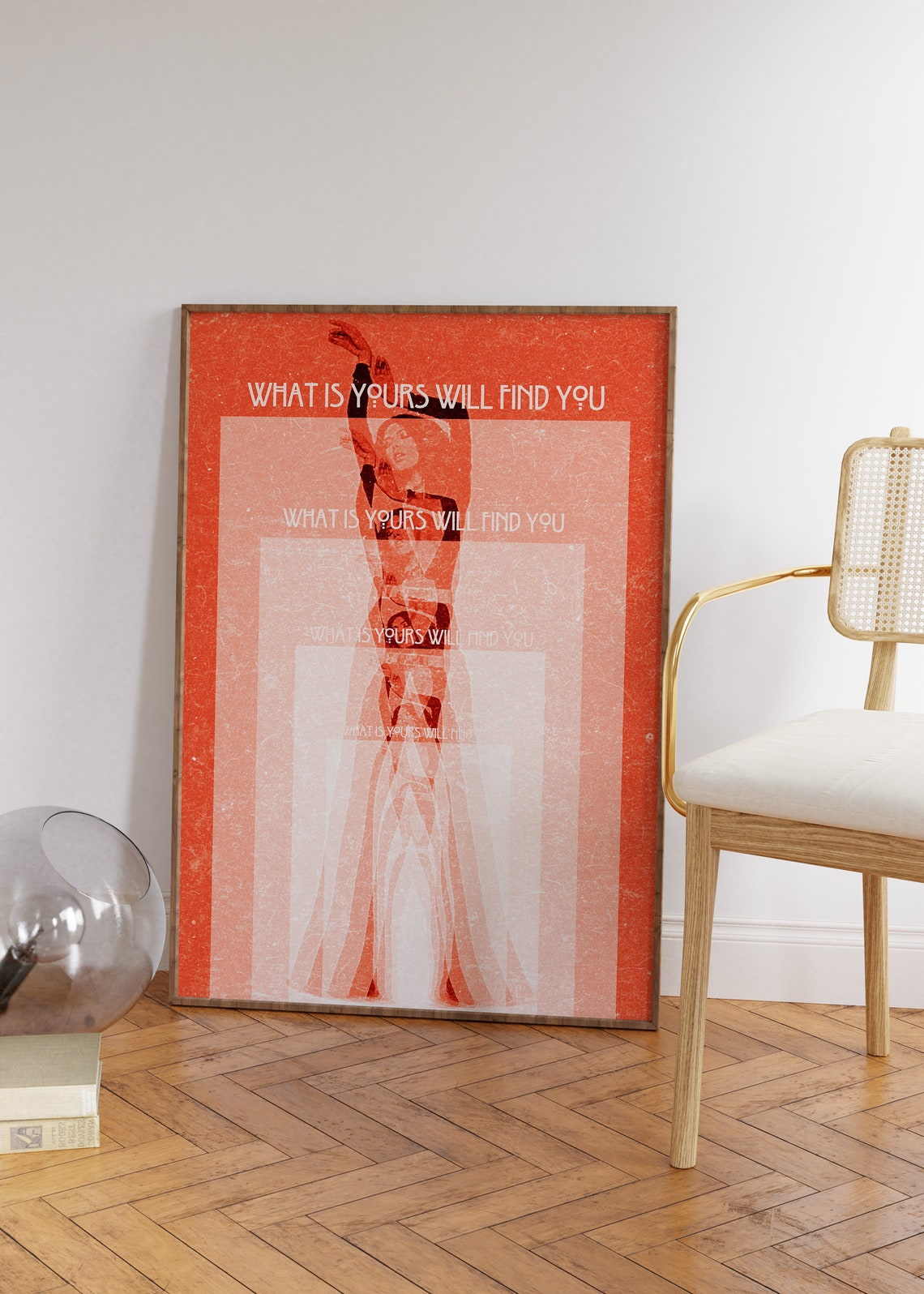 What Is Yours Will Find You Affirmation Manifest Quote Poster