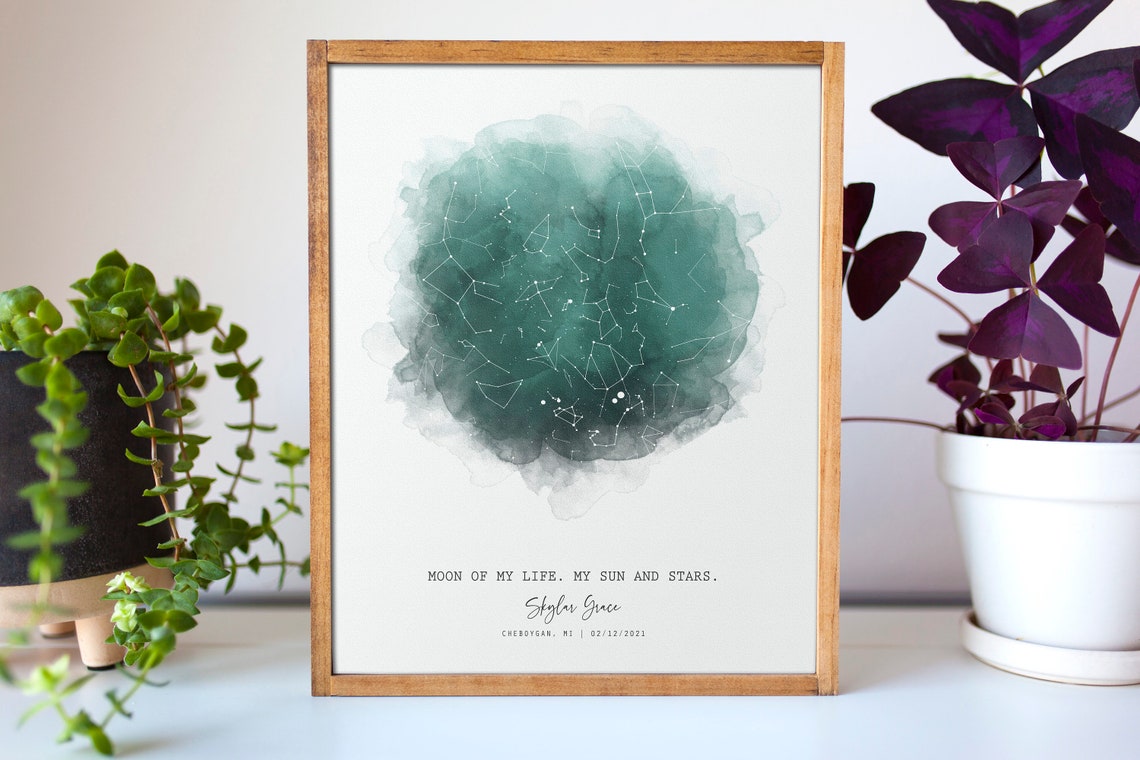 Star Map By Date, Birthday Gift For Dad - Image 3