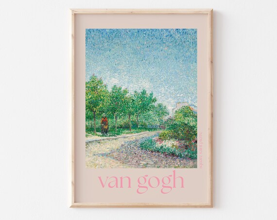 Van Gogh Poster Van Gogh Print Van Gogh Wall Art Van Gogh Picture Modern Van Gogh Print Vintage Van Gogh Art Square Saint Pierre