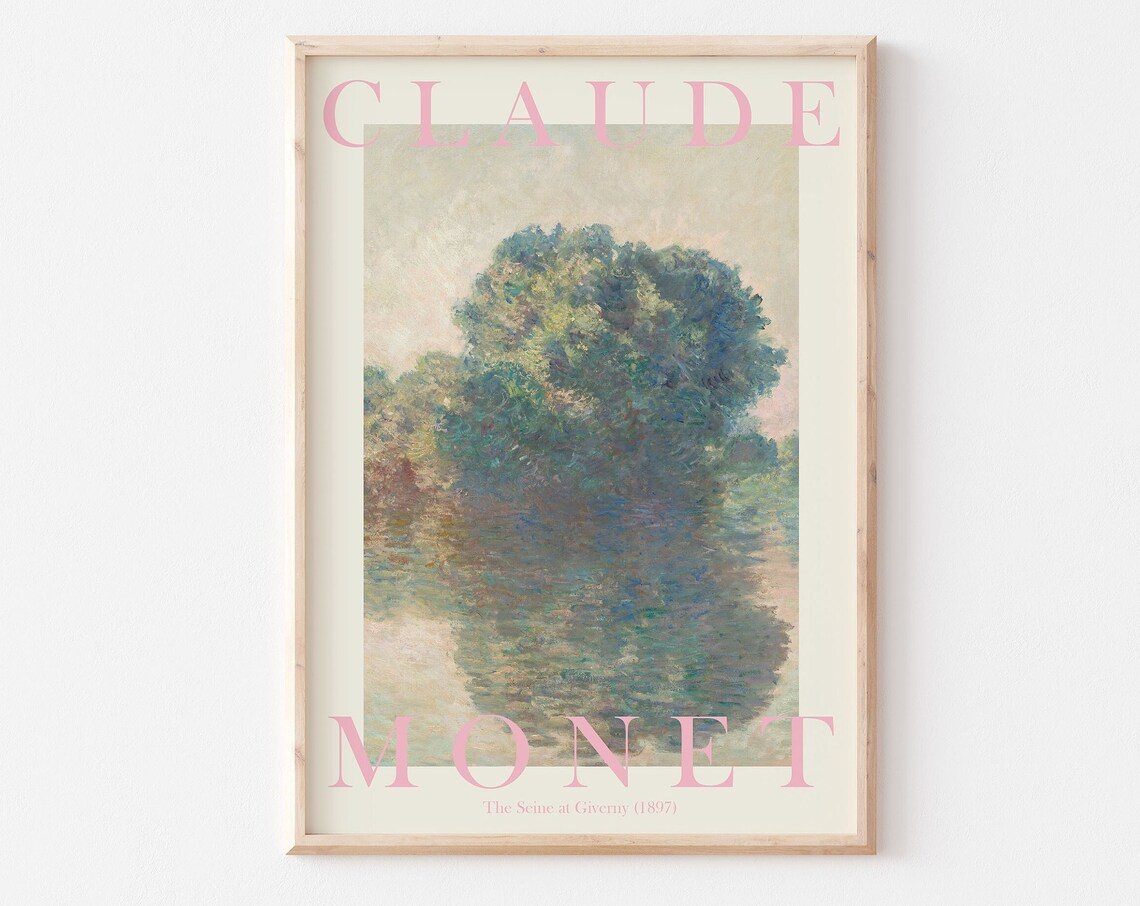 Claude Monet The Seine at Giverny 1897 Soft Morning Light Poster